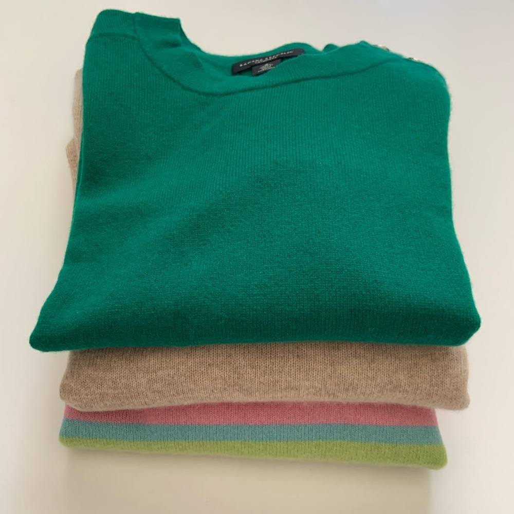 Lord & Taylor, Banana Republic, Calvin Klein Cashmere Sweater Bundle Perfect - Picture 2 of 14